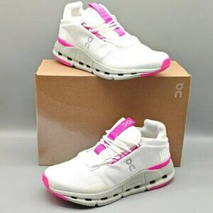 🎁🎉On Cloudnova "Barbie" Women Pink Shoes White
